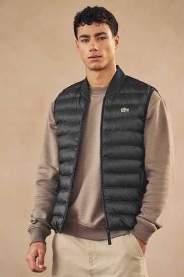 Black lacoste gilet store