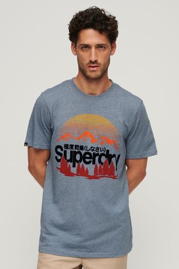 Superdry Blue Great Outdoors Graphic T-Shirt