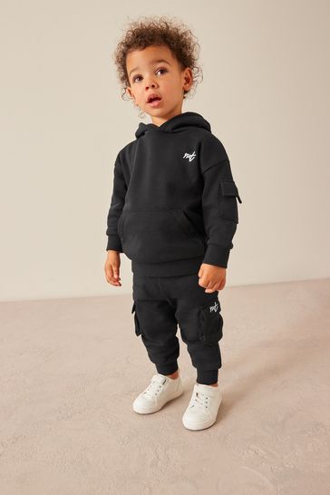 Buy Black Utility Hoodie And Joggers Set (3mths-7yrs) from Next Australia