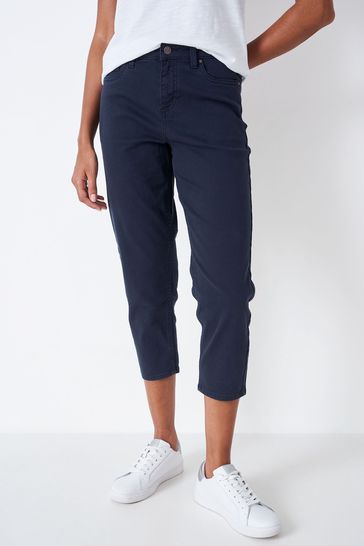 Buy Crew Clothing Company Blue Cropped Jeans from Next Luxembourg