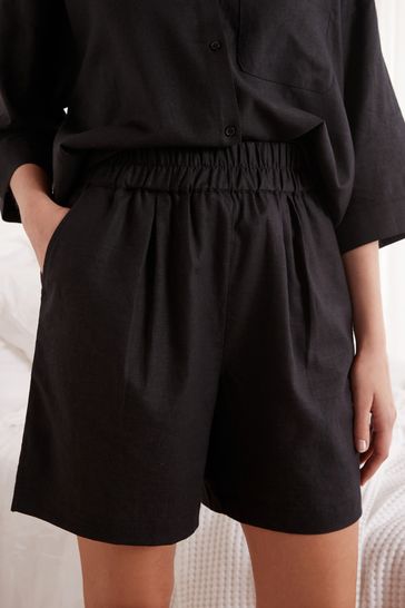 Black midi discount shorts