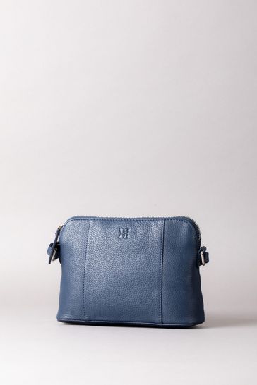 Navy leather cross body bags uk top