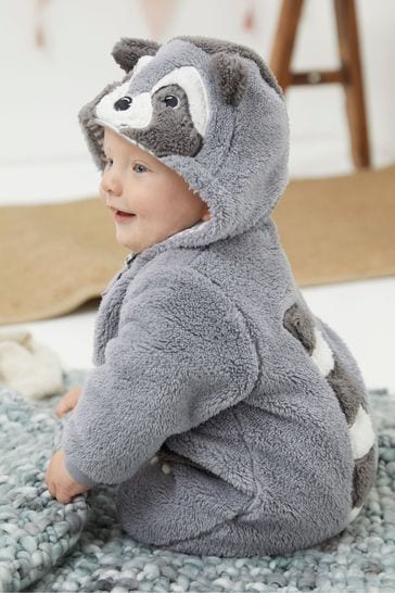 FatFace Grey Baby Pramsuit