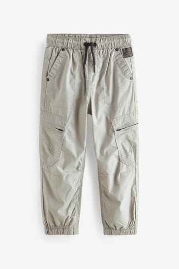 Light Grey Lined Cargo Trousers (3-16yrs)