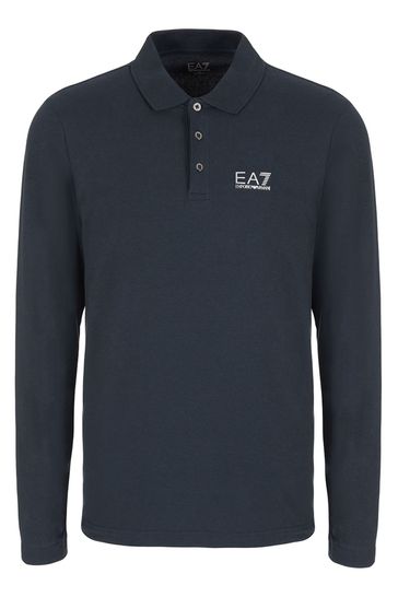 Ea7 polo hotsell long sleeve