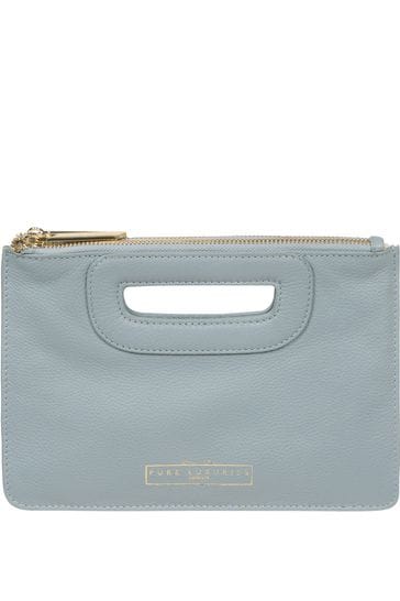 Pure Luxuries London Esher Leather Clutch Bag