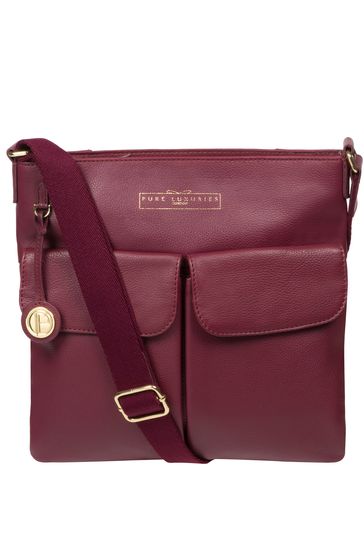 Pure Luxuries London Soames Leather Cross Body Bag