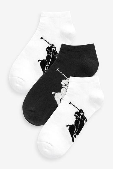 Buy Polo Ralph Lauren White Big Pony Logo Socks 3 Pack from Next Malta