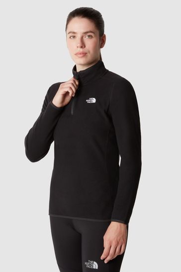 The North Face Black Womens Glacier 1/4 Zip Fleece