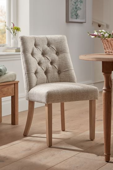 Light wood deals upholstered dining chairs