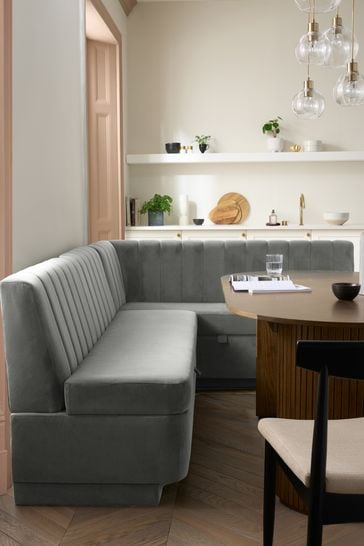 Corner nook bench shop with storage