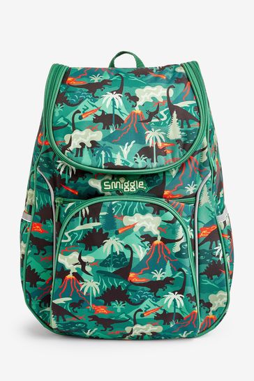 Smiggle Green Vivid Access Backpack with Reflective Tape