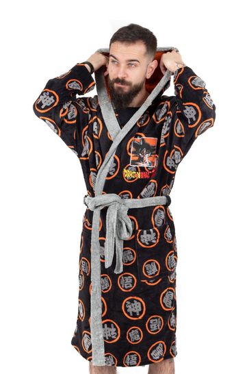 Vanilla Underground Black Dragonball Z Adult Dressing Gown