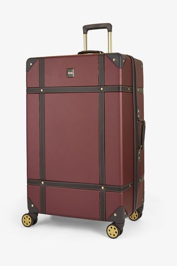 Buy Rock Luggage Large Vintage Suitcase from Next Luxembourg