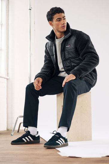 Barbour hybrid jacket sales mens