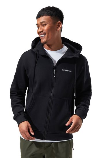 Buy Berghaus Mens Logo Full Zip Black Hoodie from Next Estonia
