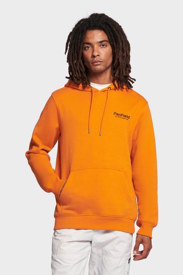 Buy Penfield Orange Hudson Script Hooded Sweatshirt from the Laura