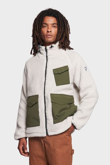 Borg cheap zip jacket