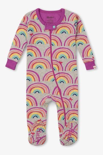 Buy Hatley Grey Rainbow Dreams Footed Sleepsuit from Next Netherlands