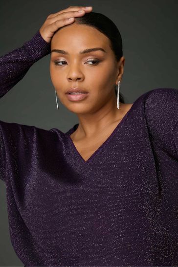 Live Unlimited Fine Knit Metallic Jumper