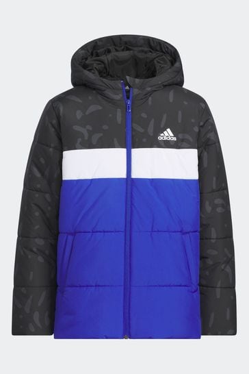 adidas Black Junior Colorblocked Padded Jacket
