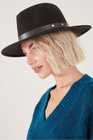 Black fedora hat australia store