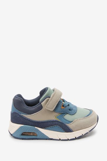 Blue/Green Elastic Lace Trainers