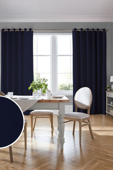 Blue Swanson Made to Measure Curtains