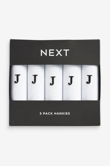 White Handkerchiefs Five Pack