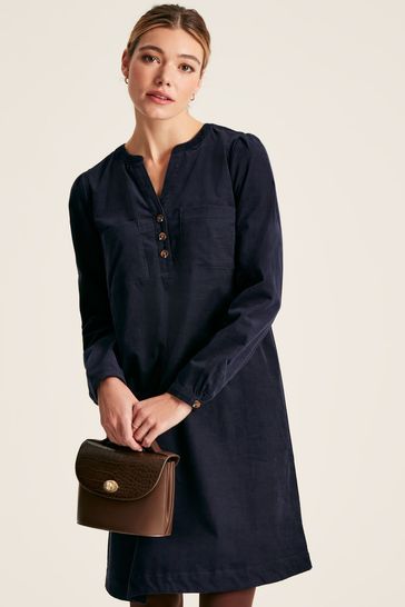 Buy Joules Hattie Navy Cord Mini Dress from Next Luxembourg