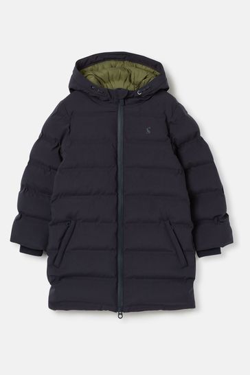 Joules Padwell Navy Waterproof Padded Coat with Hood