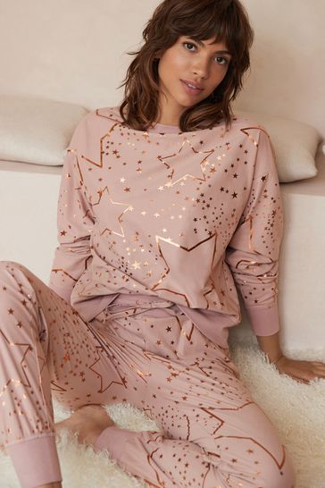 Next pink star store pyjamas
