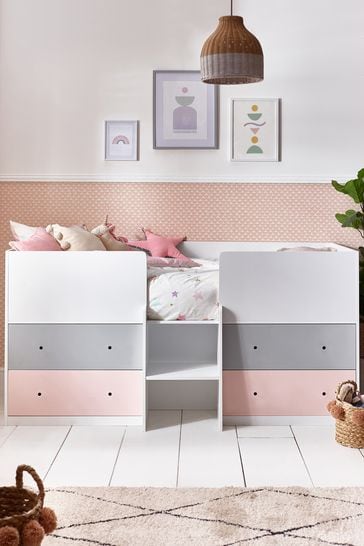 Shorty cabin shop bed with storage