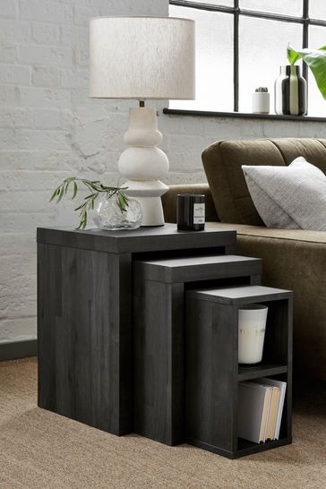 Buy Bronx Oak Effect Nest of Tables from the Laura Ashley online shop