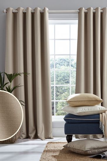 Blackout eyelet shop curtains