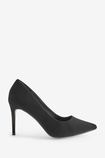 Black stiletto 2025 court shoes