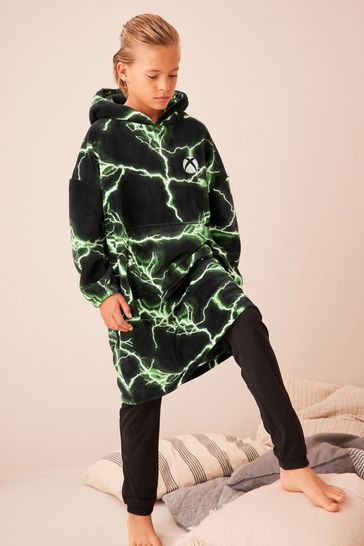 Xbox Black/Green Hooded Blanket (5-16yrs)