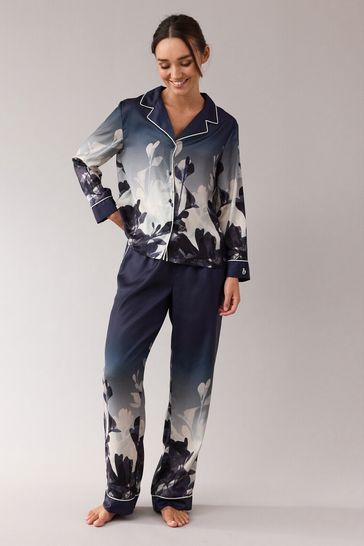 B by Ted Baker Satin Button Through Pyjama Set