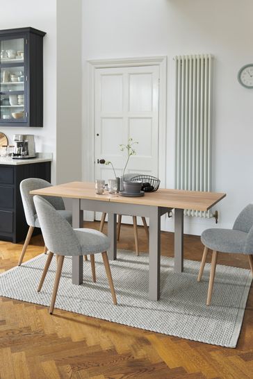 Dove Grey Malvern Oak Effect 4 to 6 Seater Extending Dining Table