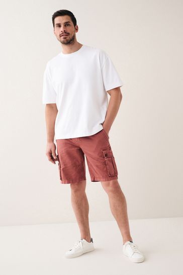 Mens red cargo shorts outlet