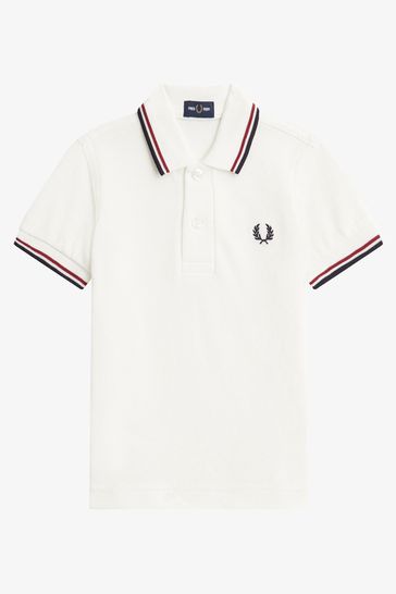 Fred Perry Kids My First White Polo Shirt