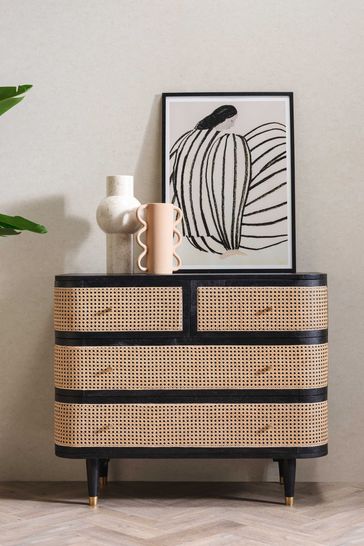 Buy Barker and Stonehouse Nyx Rattan Chest Of Drawers from the