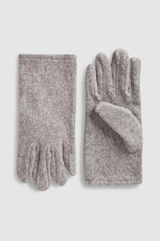 Grey Fleece Gloves