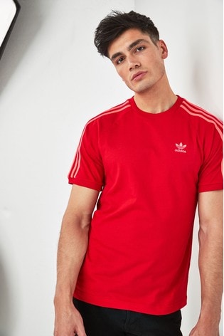 3 stripes tee red