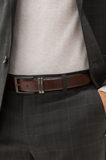 Brown Signature Italian Leather Belt