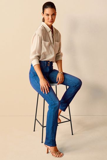 Bright Blue Denim Lift, Slim And Shape Skinny Jeans