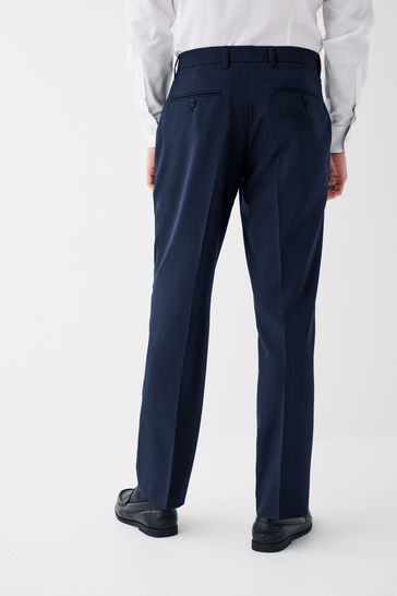 Navy blue smart pants clearance