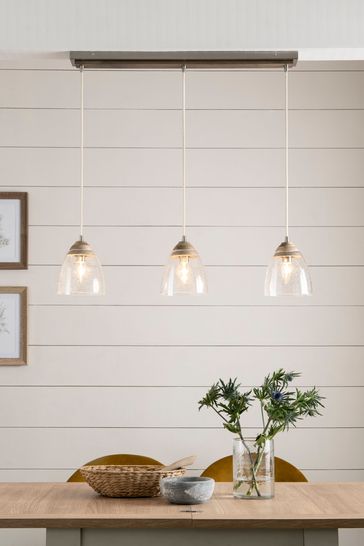 Buy Natural Haywood Linear 3 Light Pendant Ceiling Light from the Next UK online shop