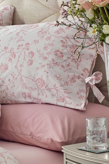 Set of 2 Blush Pink Aria Pillowcases