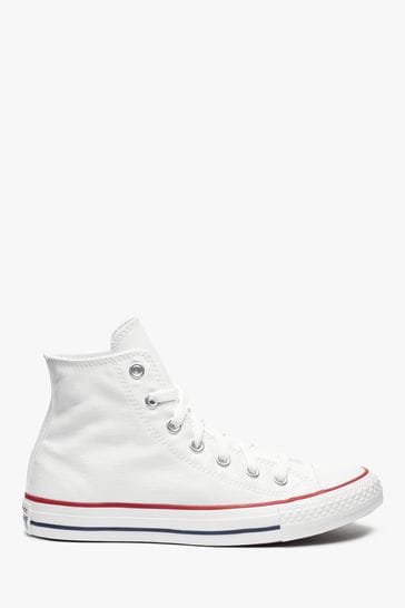 Converse White Regular Fit Chuck Taylor All Star High Trainers